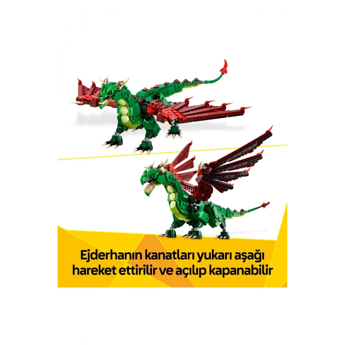 ® Creator 3’ü 1 Arada Orta Çağ Ejderhası 31161 - 9+ Yaratıcı Oyuncak Yapım Seti (715Parça)