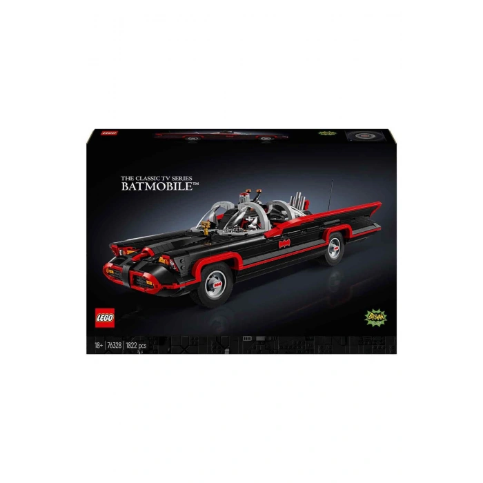 DC Batman: Klasik TV Dizisi Batmobile 76328 - Yetişkin Süper Kahraman Hayranları için Kolek