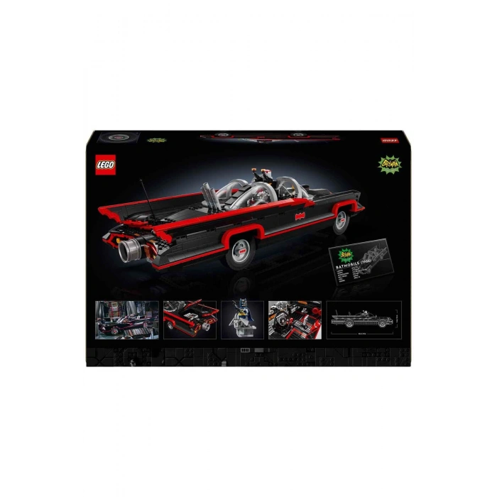 DC Batman: Klasik TV Dizisi Batmobile 76328 - Yetişkin Süper Kahraman Hayranları için Kolek