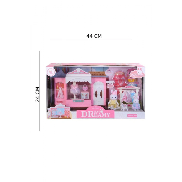 Mini Tavşan Ailesi Büyük Moda Dükkanı