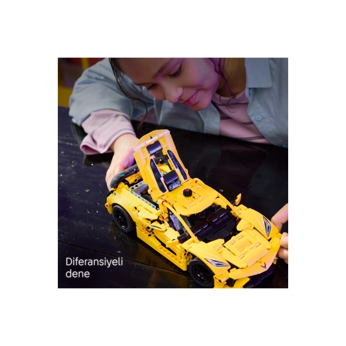 ® Technic Chevrolet Corvette Stingray 42205 - 9+ Çocuklar için Oyuncak Yapım Seti (732P)