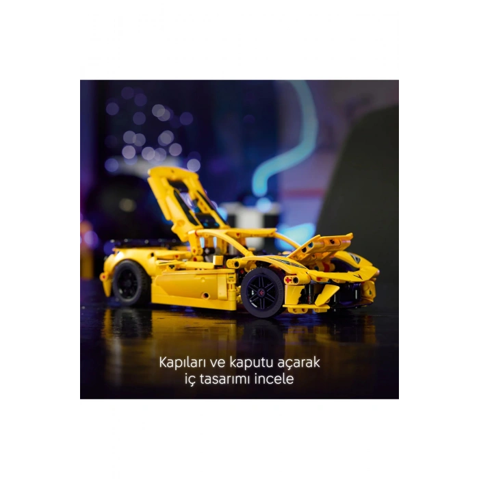 ® Technic Chevrolet Corvette Stingray 42205 - 9+ Çocuklar için Oyuncak Yapım Seti (732P)
