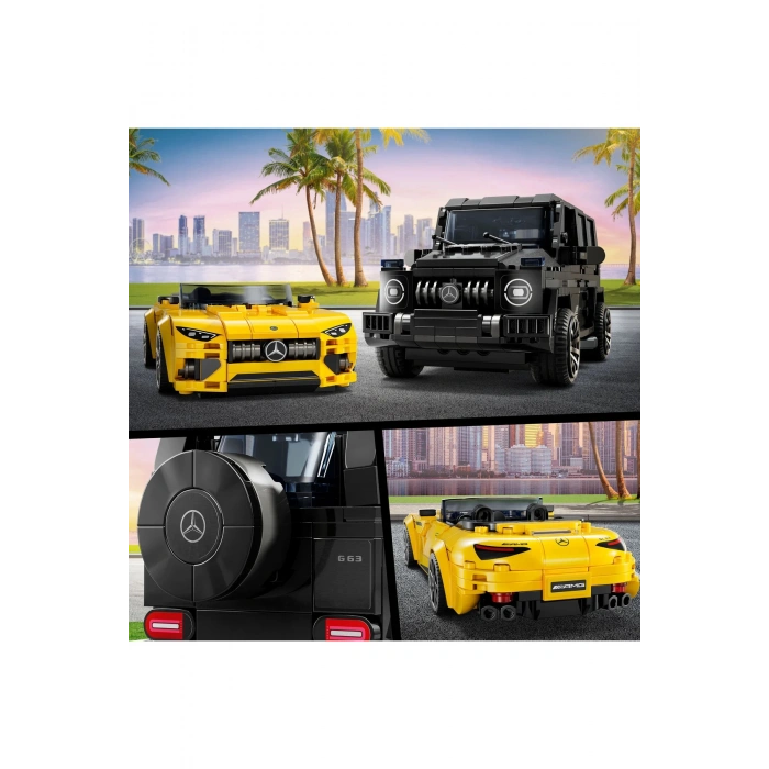 ® Speed Champions Mercedes-AMG G 63 ve Mercedes-AMG SL 63 76924 – 10+ Oyuncak Yapım Seti (808P)