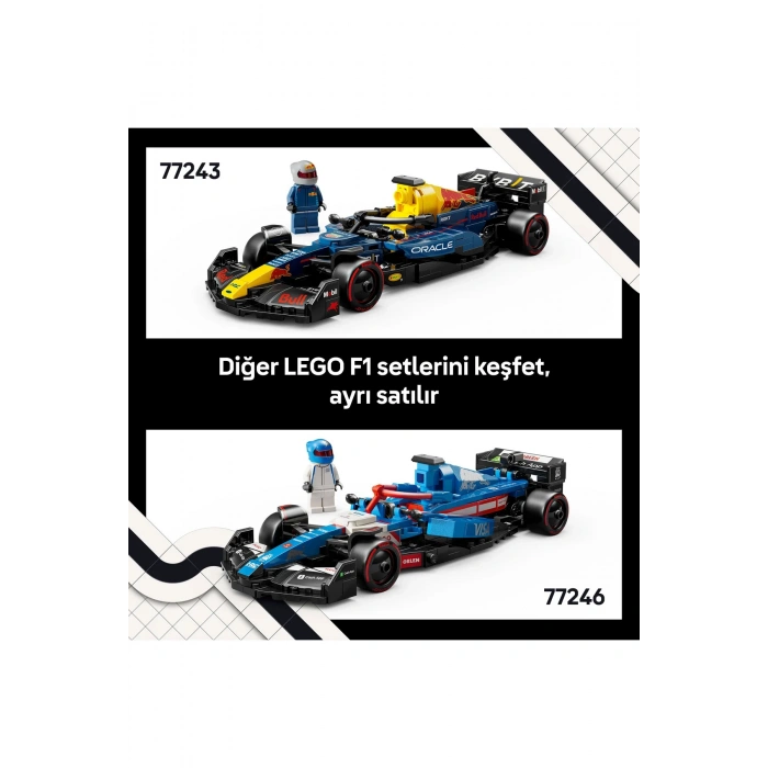 ® Speed Champions Visa Cash App RB VCARB 01 F1® Yarış Arabası 77246 - 18+ Oyuncak Seti (248Pr)