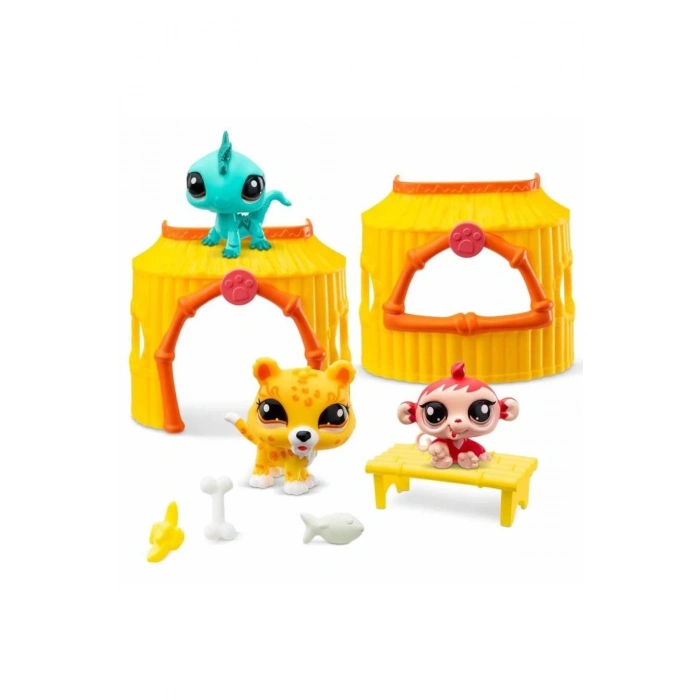 HASBRO 557-556-551 00515 LITTLES PET SHOP MİNİŞLER ORMAN OYUN SETİ