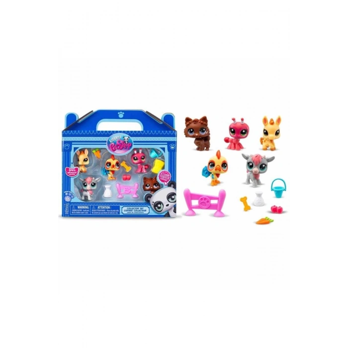 HASBRO 510-517 00510 LITTLES PET SHOP 5Lİ SET MİNİŞLER ÇİFTLİKTE 4+