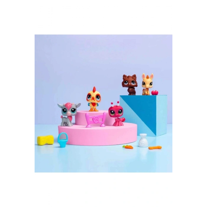 HASBRO 510-517 00510 LITTLES PET SHOP 5Lİ SET MİNİŞLER ÇİFTLİKTE 4+