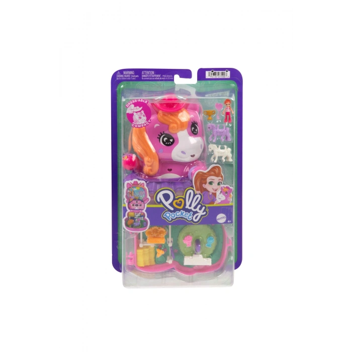 ™ Midilliyle Rodeo Heyecanı Mini Oyun Seti, 1 mikro bebek ve aksesuarları JCR39