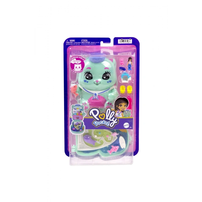 ™ MİNİK KEDİ YELKENDE™ Mini Oyun Seti, 1 mikro bebek ve aksesuarlarıyla JCR37