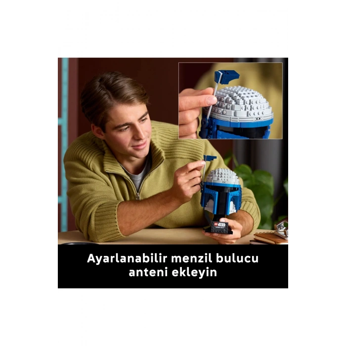 ® Star Wars: Klonların Saldırısı Jango Fett™ Kaskı 75408 - Yetişkinler için Model Yapım Seti (616P)