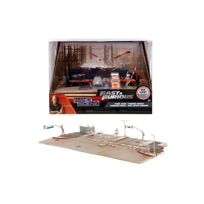 Fast & Furious Final Yarışı Tren Sahnesi Dioraması  1.65 Die-Cast Jada Toys