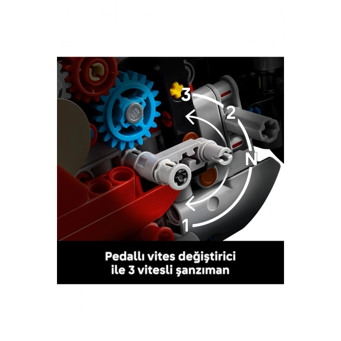 ® Technic DucatiPanigale V4 S Motosiklet 42202 - Yetişkinler için Model Yapım Seti (1603P)