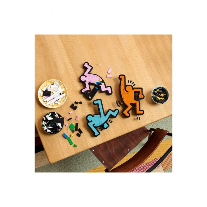 ® Art Keith Haring – Dans Eden Figürler 31216 - Yetişkinler için Yaratıcı Model Yapım Seti (1773P)