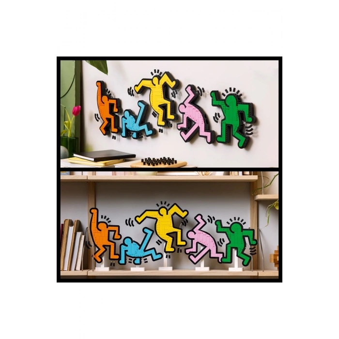 ® Art Keith Haring – Dans Eden Figürler 31216 - Yetişkinler için Yaratıcı Model Yapım Seti (1773P)