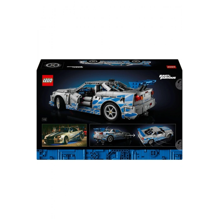 ® Technic™ Daha Hızlı Daha Öfkeli Nissan Skyline GT-R (R34) Araba 42210 - 18+ Model Seti (1410P)