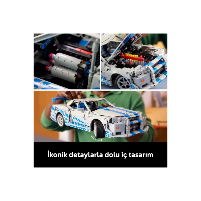 ® Technic™ Daha Hızlı Daha Öfkeli Nissan Skyline GT-R (R34) Araba 42210 - 18+ Model Seti (1410P)