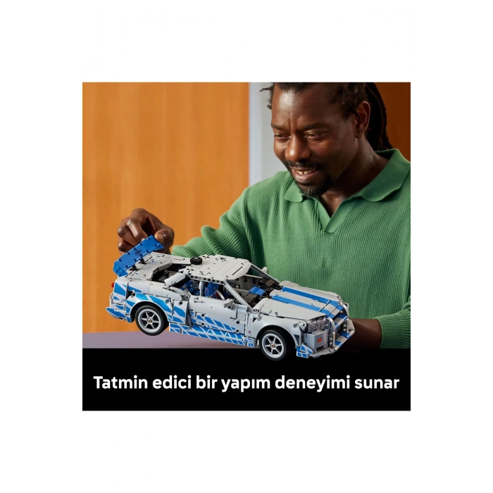 ® Technic™ Daha Hızlı Daha Öfkeli Nissan Skyline GT-R (R34) Araba 42210 - 18+ Model Seti (1410P)
