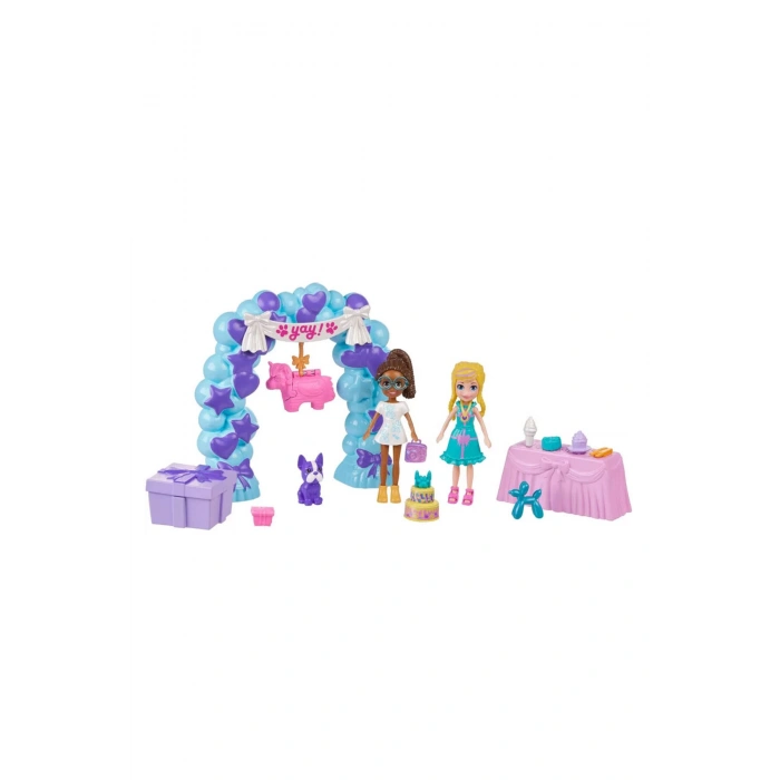 ™ Doğum Günü Partisi Paketi, bebek ve evcil hayvan oyun seti, temalı aksesuarlar JCC33