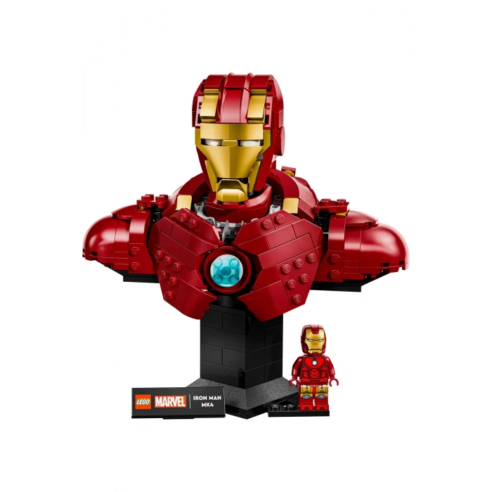 ® ǀ Marvel Iron Man MK4 Büstü 76327 - Yetişkinler için Koleksiyonluk Model Yapım Seti (436P)