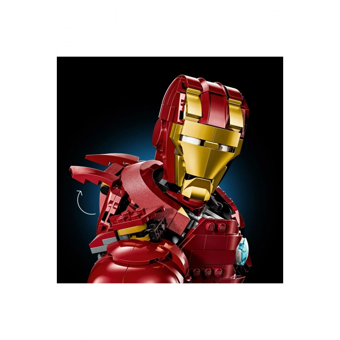® ǀ Marvel Iron Man MK4 Büstü 76327 - Yetişkinler için Koleksiyonluk Model Yapım Seti (436P)