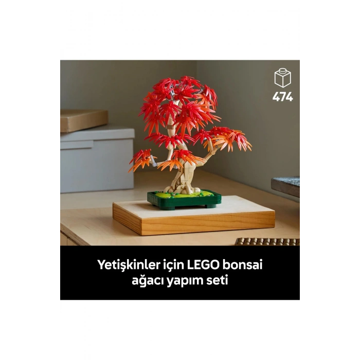 ® Botanicals Japon Kırmızı Akçaağaç Bonsai Ağacı 10348 - Yetişkinler için Model Yapım Seti (474P)