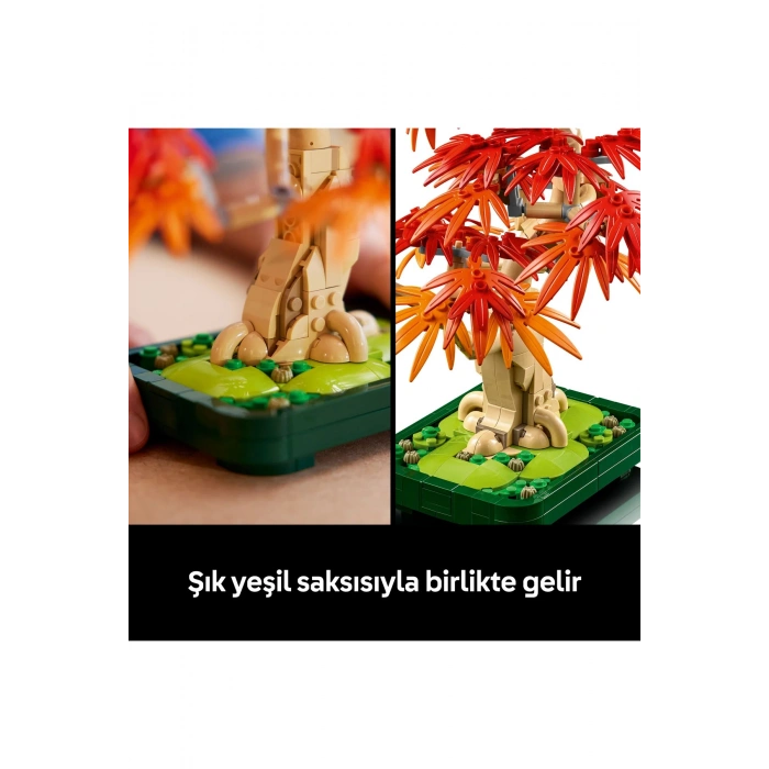 ® Botanicals Japon Kırmızı Akçaağaç Bonsai Ağacı 10348 - Yetişkinler için Model Yapım Seti (474P)