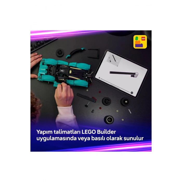 ® Technic Aston Martin Valkyrie 42208 - 9+ Çocuklar için Yaratıcı Oyuncak Araba Yapım Seti (707 P)