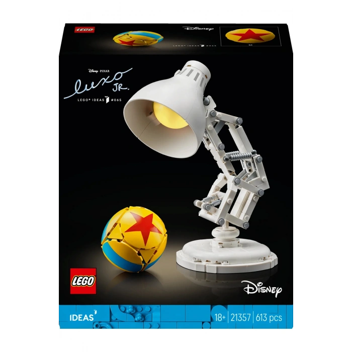 ® Ideas | Disney Pixar Luxo Jr. 21357 - Yetişkinler için Koleksiyonluk Model Yapım Seti (613P)