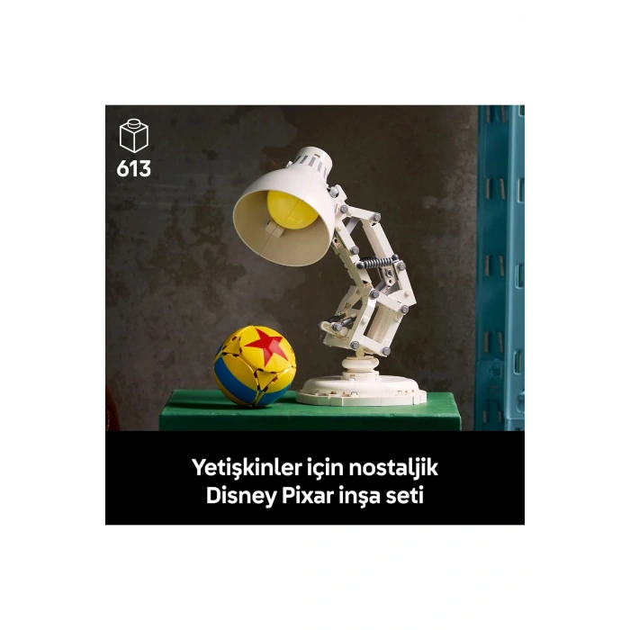® Ideas | Disney Pixar Luxo Jr. 21357 - Yetişkinler için Koleksiyonluk Model Yapım Seti (613P)