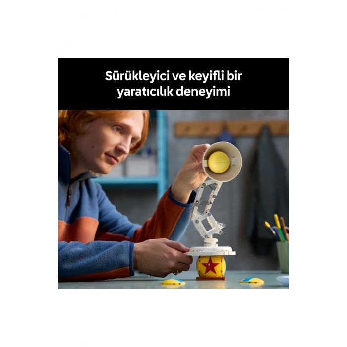 ® Ideas | Disney Pixar Luxo Jr. 21357 - Yetişkinler için Koleksiyonluk Model Yapım Seti (613P)