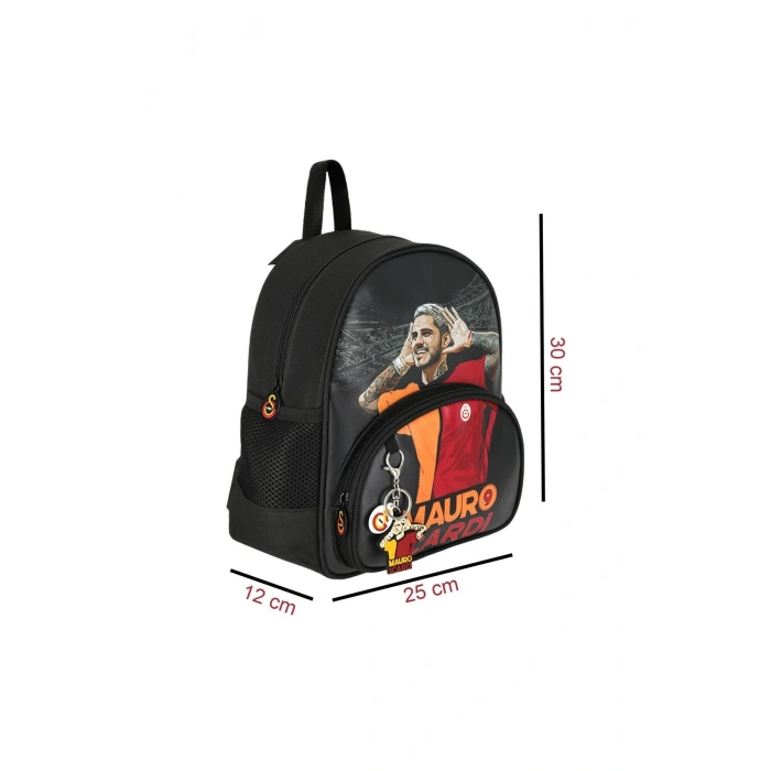 2 Bölmeli Mauro Icardi Suni Deri Anaokulu Çantası + Beslenme Çantası + Kalemlik