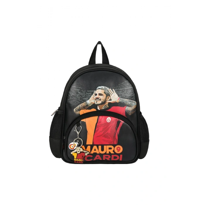 2 Bölmeli Mauro Icardi Suni Deri Anaokulu Çantası + Beslenme Çantası