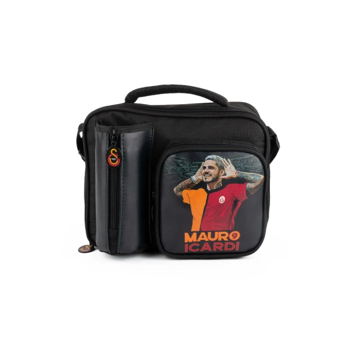 2 Bölmeli Mauro Icardi Suni Deri Anaokulu Çantası + Beslenme Çantası