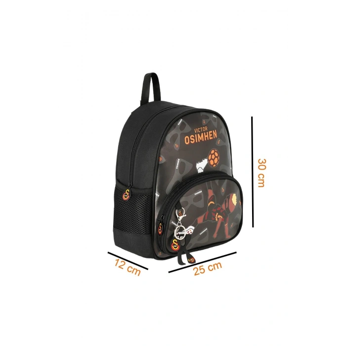2 Bölmeli Victor Osimhen Suni Deri Anaokulu Çantası + Beslenme Çantası + Kalemlik