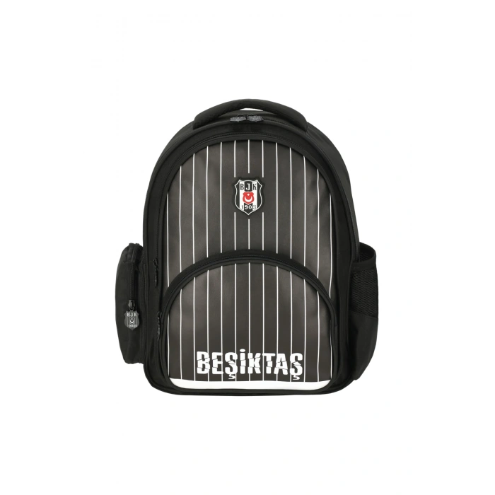 BEŞİKTAŞ Official Lisanslı İNCE ÇUBUK DESENLİ SUNİ DERİ OKUL ÇANTASI 25352