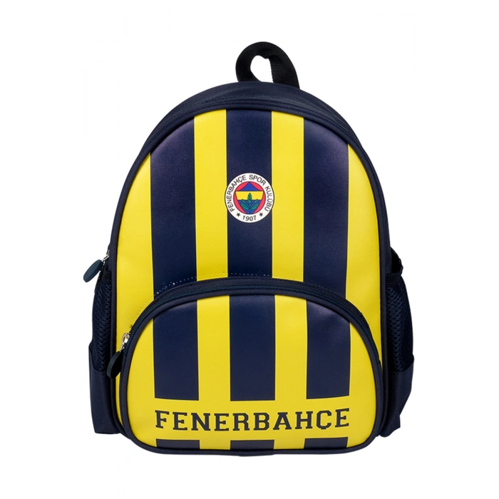 Lisanslı Sarı Lacivert Orijinal Suni Deri Anaokulu Çantası