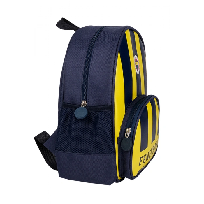 Lisanslı Sarı Lacivert Orijinal Suni Deri Anaokulu Çantası