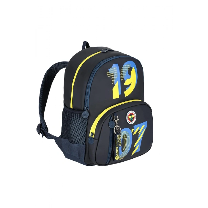 3 Bölmeli 3D 1907 Baskılı Suni Deri Okul Sırt Çantası (25743)