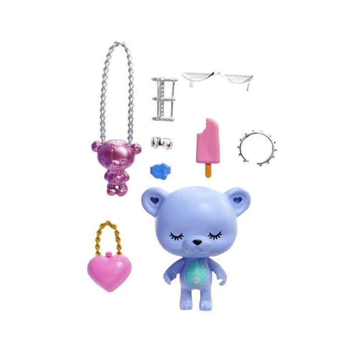 Extra Fancy Bebek Ve Hayvan Dostu Mor Elbiseli Bebek