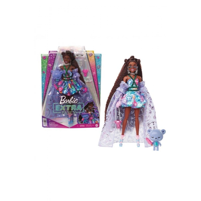 Extra Fancy Bebek Ve Hayvan Dostu Mor Elbiseli Bebek