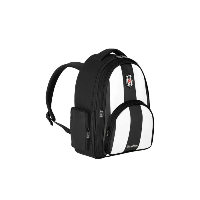 Lisanslı Traftar Okul Sırt Çantası Çubuklu Suni Deri 25356