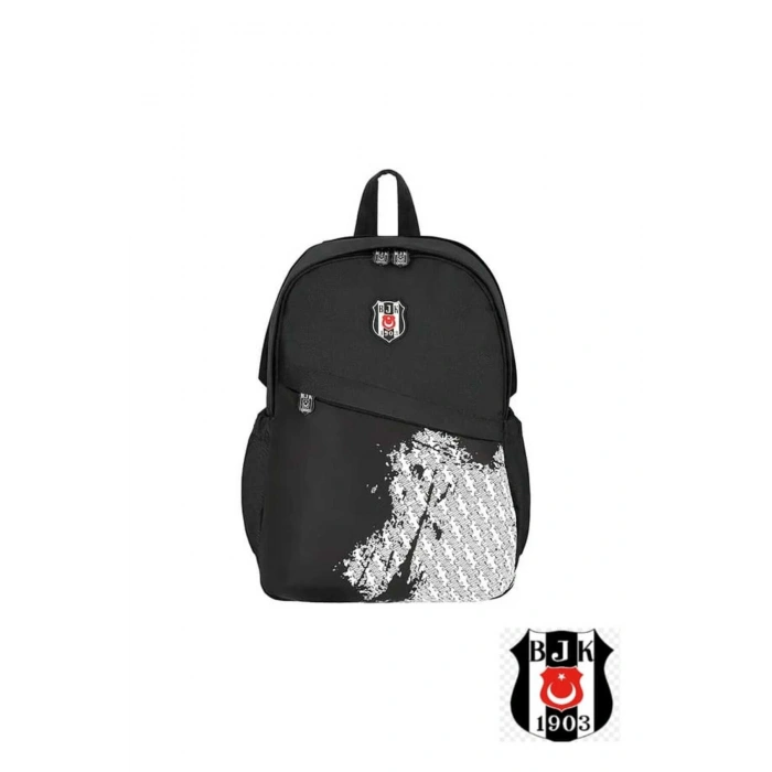 Lisanslı Taraftar Okul Sırt Çantası Gümüş Logo Detaylı 25336