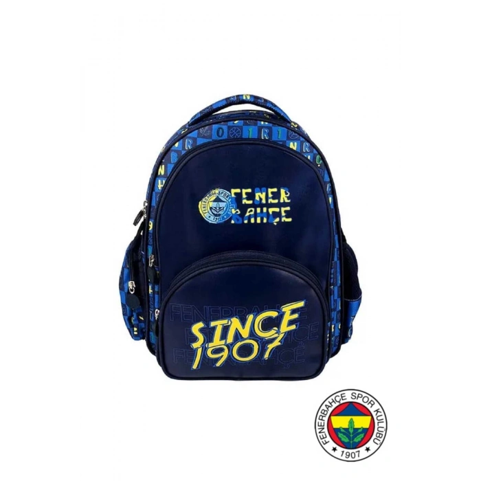 Lisanslı 3 Bölmeli Since 1907 Suni Deri Okul Sırt Çantası (24752)