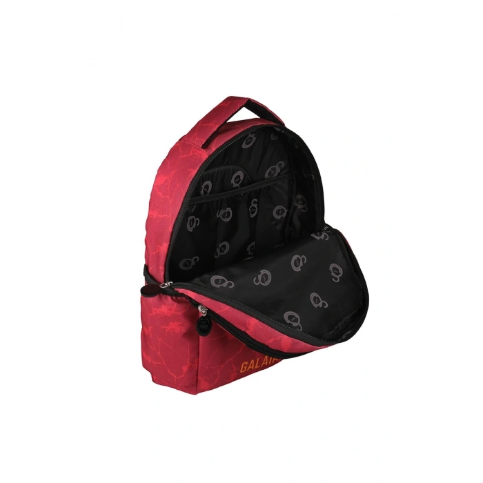 Logo Baskılı Okul Sırt Çantası 3 Bölmeli Kırmızı (24519)
