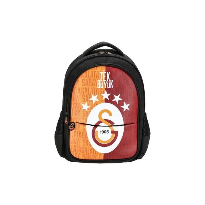 3 Bölmeli 5 Yıldızlı Tek Büyük Suni Deri Okul Sırt Çantası (25683)