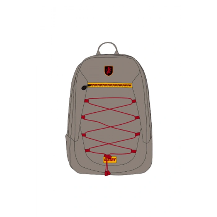 KORDON DETAYLI GRİ SIRT ÇANTASI-24584