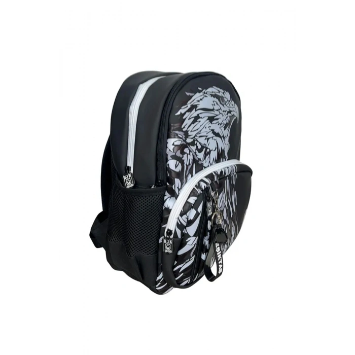 Baskılı Lisanslı Desenli Fermuarlı Okul Sırt Çantası ve Kalemlik 25390