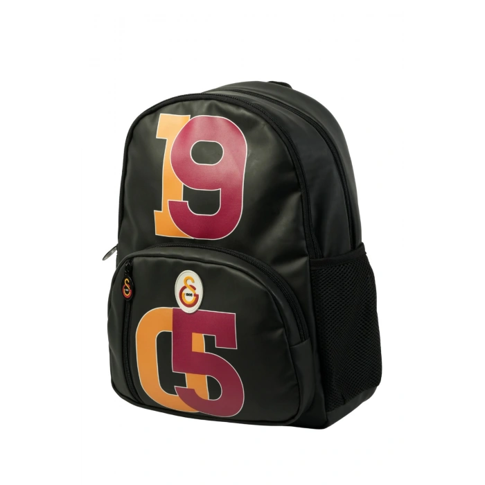 Lisanslı 1905 Detaylı Siyah Orijinal Suni Deri Okul Çantası