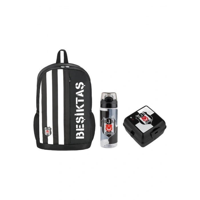 Taraftar Beşiktaş Çanta+ Suluk+ Beslenme Kabı Set2