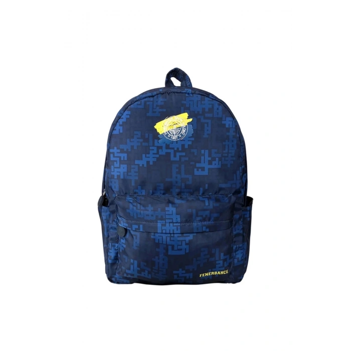 Me 24700 Kaligrafik Paraşüt Kumaş Sırt Çantası Lacivert